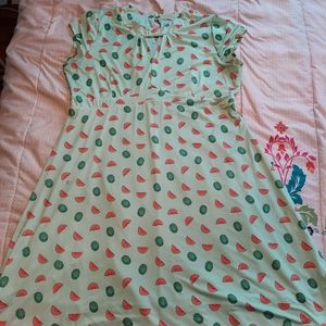 Lindy Bop Cantelope print 40s A-line UK 24/US 20
